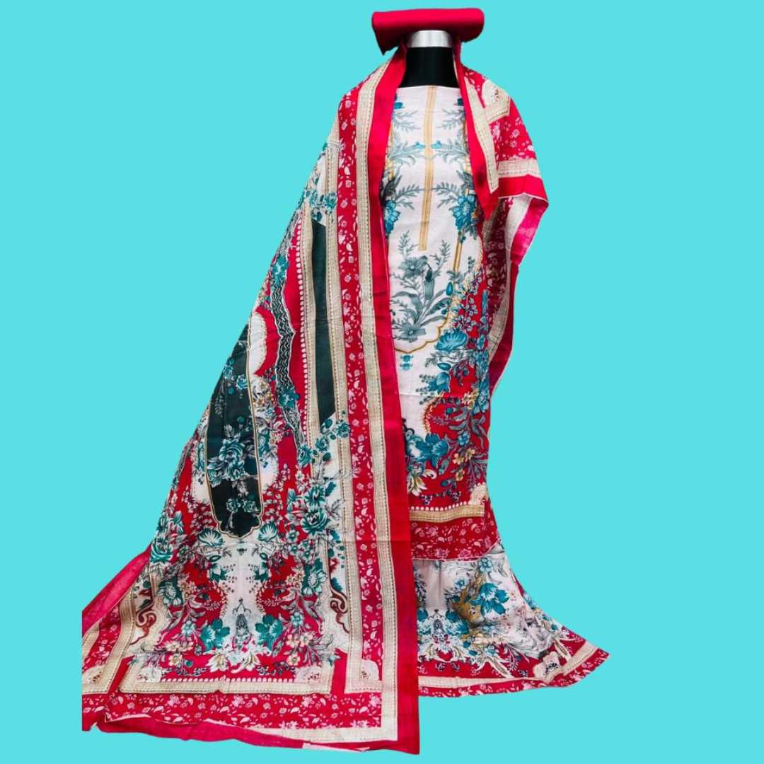 জামজম প্যাটার্ন, থ্রি-পিস, পিওর সুতি থ্রি-পিস, কটন থ্রি-পিস, মহিলাদের থ্রি-পিস, বাংলাদেশ থ্রি-পিস, জামজম ডিজাইন
