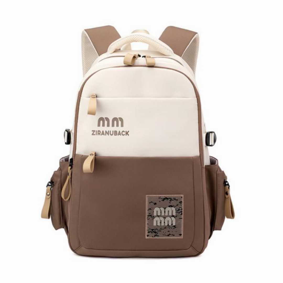 khaki,Stain-Resistant,School,Backpack,for,Middle,School,,High,School,&,College,Students