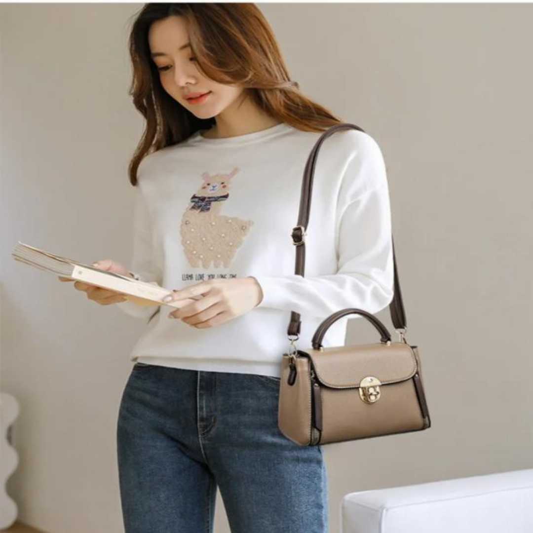 Fashion Shoulder For Women Ladies Crossbody Hand Bags Luxury Purses And Handbags New (Khaki)