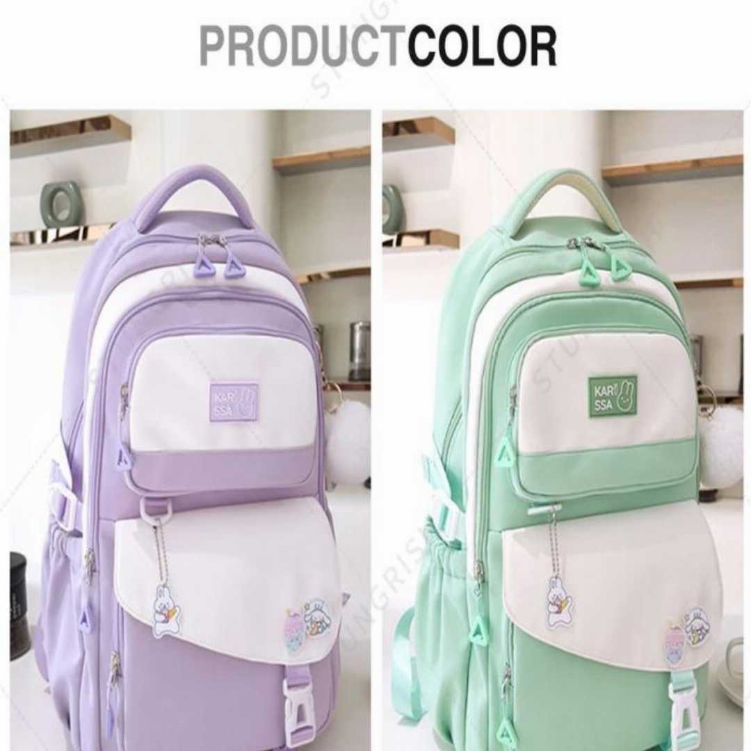 đ Premium Kids School Backpack Combo (Any 2 Bags) â Purple, Mint Green, Black & Pink | Only ā§ŗ1600
