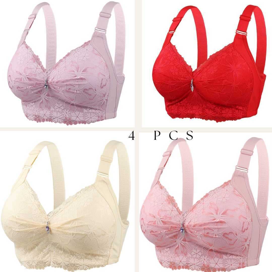 💜4 Pcs China Eye-Catching Round Shape Bra💜