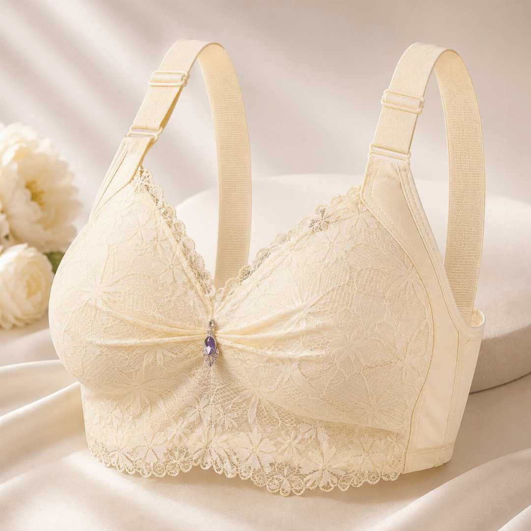 💜6 Pcs China Eye-Catching Round Shape Bra-Onion + Red + Cream + Green + Light Pink + Black Combo💜