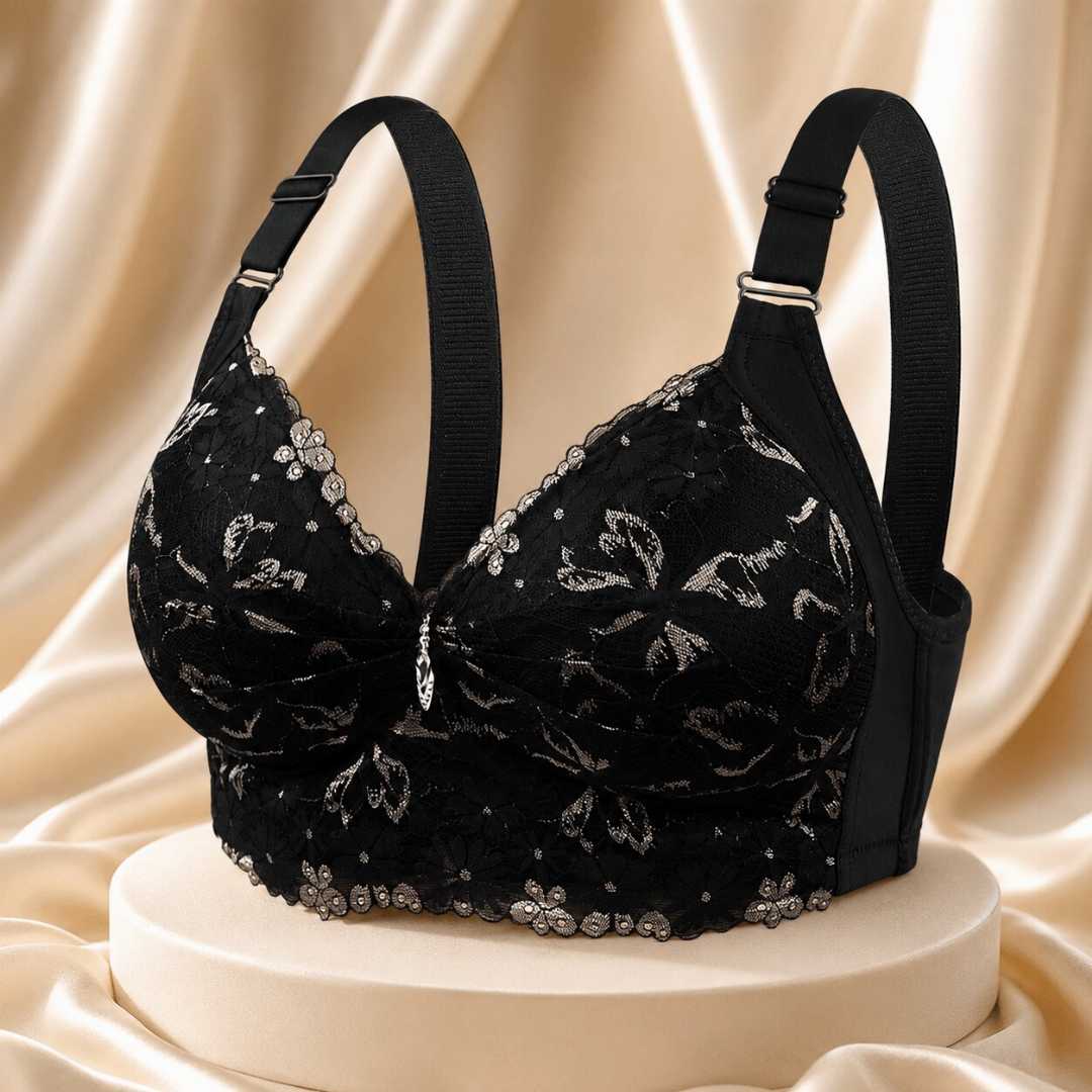 💜🖤 3 Pcs China Eye-Catching Round Shape Bra- Onion + Red + Black Combo ❤️💜